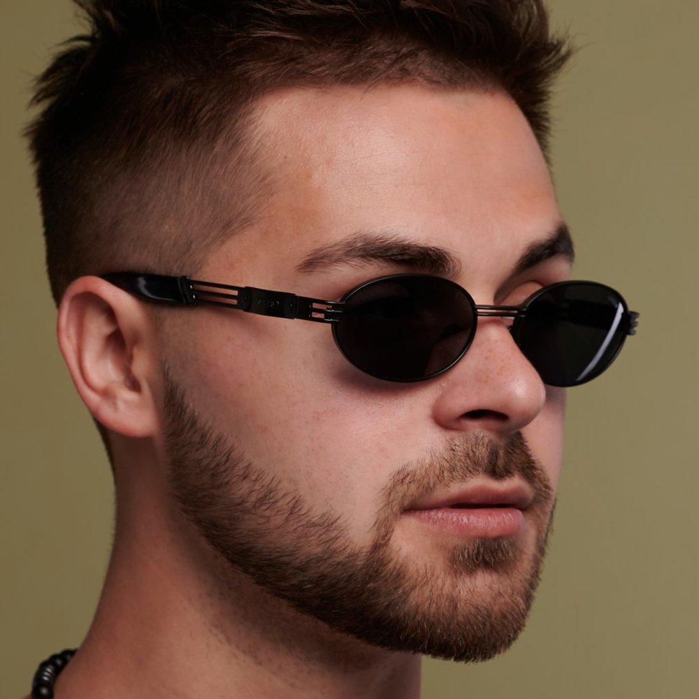 Rectangular vintage sunglasses by Lozza, Italy